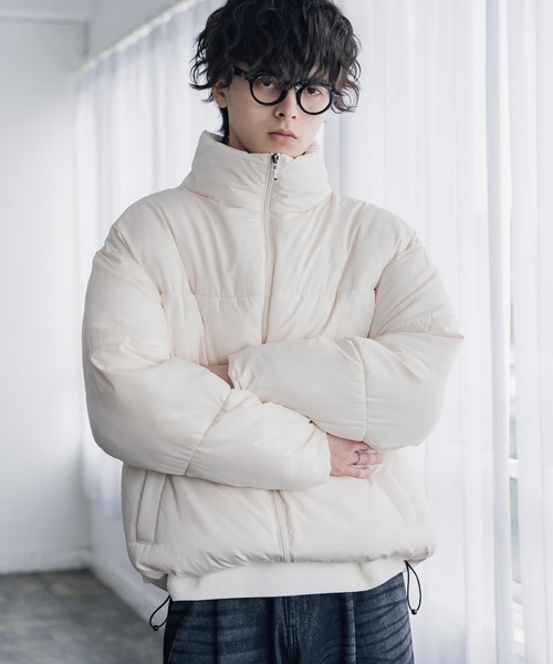 Rocky Monroe(ロッキーモンロー)の「新色追加 ダウンフェザー×機能性中綿ファイバーダウン オーバーサイズDEWSPOスエードハイブリッドジャケット(ダウンジャケット/コート・メンズ・ブラック/チャコール/グレー/ネイビー/オフホワイト/ブラック系/ブラウン/チャコールグレー・L/XL/M)」の16枚目の写真