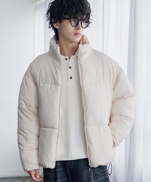 Rocky Monroe(ロッキーモンロー)の「新色追加 ダウンフェザー×機能性中綿ファイバーダウン オーバーサイズDEWSPOスエードハイブリッドジャケット(ダウンジャケット/コート・メンズ・ブラック/チャコール/グレー/ネイビー/オフホワイト/ブラック系/ブラウン/チャコールグレー・L/XL/M)」の14枚目の写真