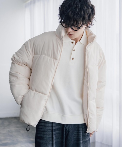 Rocky Monroe(ロッキーモンロー)の「新色追加 ダウンフェザー×機能性中綿ファイバーダウン オーバーサイズDEWSPOスエードハイブリッドジャケット(ダウンジャケット/コート・メンズ・ブラック/チャコール/グレー/ネイビー/オフホワイト/ブラック系/ブラウン/チャコールグレー・L/XL/M)」の13枚目の写真