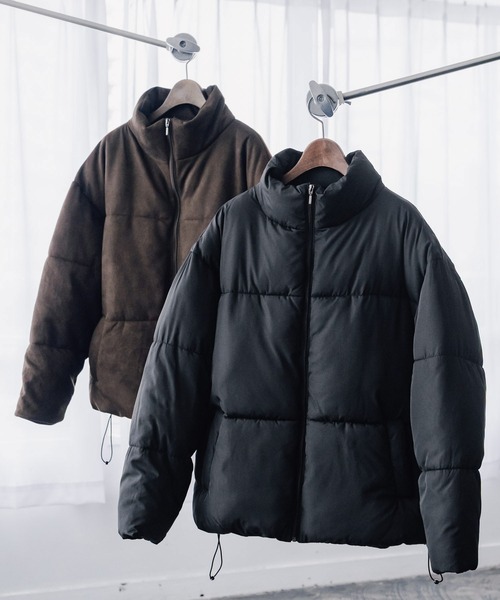Rocky Monroe(ロッキーモンロー)の「新色追加 ダウンフェザー×機能性中綿ファイバーダウン オーバーサイズDEWSPOスエードハイブリッドジャケット(ダウンジャケット/コート・メンズ・ブラック/チャコール/グレー/ネイビー/オフホワイト/ブラック系/ブラウン/チャコールグレー・L/XL/M)」の9枚目の写真