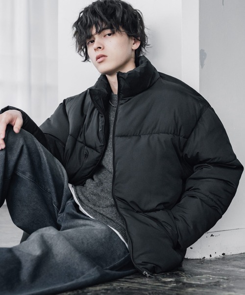 Rocky Monroe(ロッキーモンロー)の「新色追加 ダウンフェザー×機能性中綿ファイバーダウン オーバーサイズDEWSPOスエードハイブリッドジャケット(ダウンジャケット/コート・メンズ・ブラック/チャコール/グレー/ネイビー/オフホワイト/ブラック系/ブラウン/チャコールグレー・L/XL/M)」の20枚目の写真