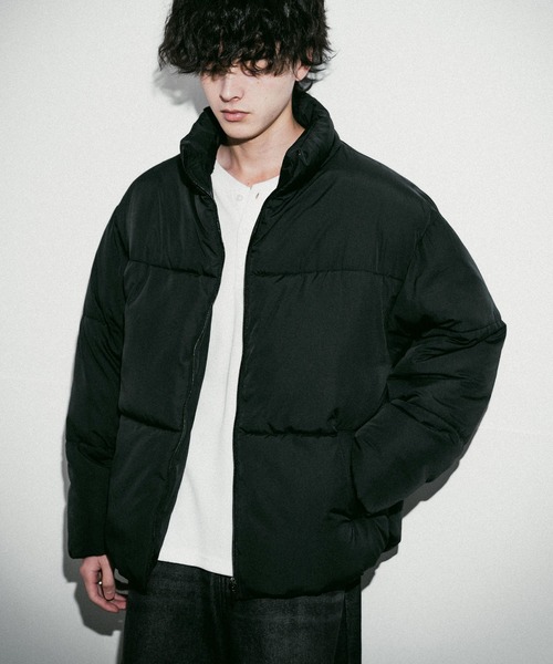 Rocky Monroe(ロッキーモンロー)の「新色追加 ダウンフェザー×機能性中綿ファイバーダウン オーバーサイズDEWSPOスエードハイブリッドジャケット(ダウンジャケット/コート・メンズ・ブラック/チャコール/グレー/ネイビー/オフホワイト/ブラック系/ブラウン/チャコールグレー・L/XL/M)」の19枚目の写真