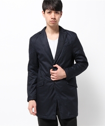 ヘリンボーン起毛中綿チェスターコート