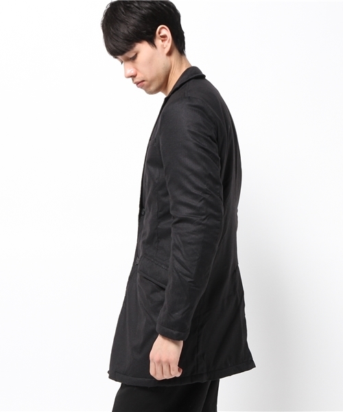 Revo.（レボ）の「ヘリンボーン起毛中綿チェスターコート（チェスターコート・メンズ・ネイビー/チャコールグレー/ブラック・2/1）」の6枚目の写真