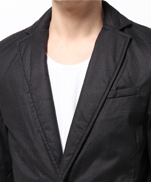 Revo.（レボ）の「ヘリンボーン起毛中綿チェスターコート（チェスターコート・メンズ・ネイビー/チャコールグレー/ブラック・2/1）」の9枚目の写真