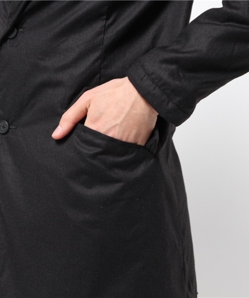 Revo.（レボ）の「ヘリンボーン起毛中綿チェスターコート（チェスターコート・メンズ・ネイビー/チャコールグレー/ブラック・2/1）」の10枚目の写真