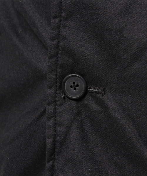 Revo.（レボ）の「ヘリンボーン起毛中綿チェスターコート（チェスターコート・メンズ・ネイビー/チャコールグレー/ブラック・2/1）」の5枚目の写真