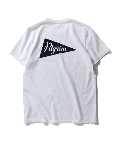 Pilgrim Surf Supply（ピルグリムサーフサプライ）の「Pilgrim Surf＋Supply / Team Tee（Tシャツ/カットソー・メンズ・ホワイト/ネイビー・MEDIUM/SMALL/LARGE/X-LARGE/X-SMALL）」の4枚目の写真