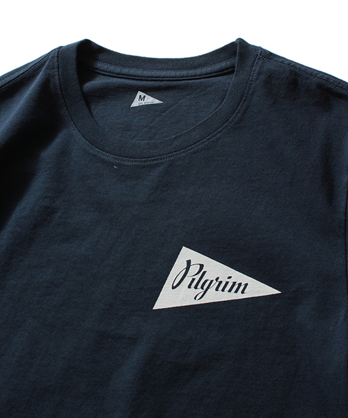 Pilgrim Surf Supply（ピルグリムサーフサプライ）の「Pilgrim Surf＋Supply / Team Tee（Tシャツ/カットソー・メンズ・ホワイト/ネイビー・MEDIUM/SMALL/LARGE/X-LARGE/X-SMALL）」の5枚目の写真