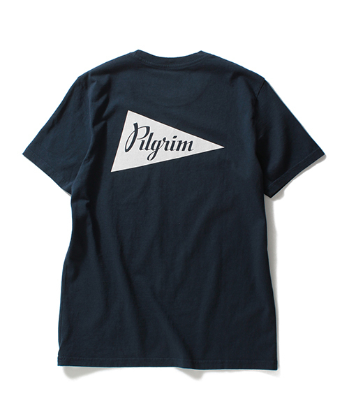 Pilgrim Surf Supply（ピルグリムサーフサプライ）の「Pilgrim Surf＋Supply / Team Tee（Tシャツ/カットソー・メンズ・ホワイト/ネイビー・MEDIUM/SMALL/LARGE/X-LARGE/X-SMALL）」の6枚目の写真
