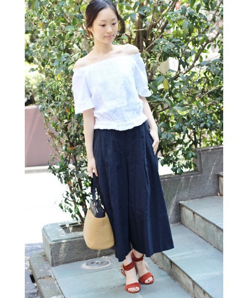 FIGARO Paris（フィガロパリ）の「リネンモダールポプリンパンツ◆（その他パンツ・レディース・チャコールグレー/ネイビー・38/36）」の19枚目の写真