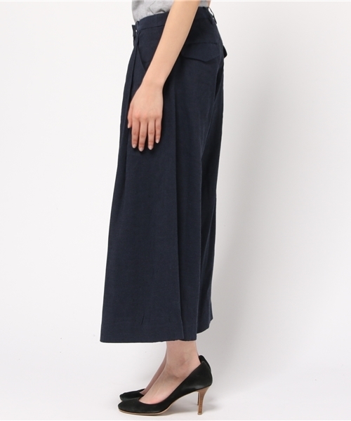 FIGARO Paris（フィガロパリ）の「リネンモダールポプリンパンツ◆（その他パンツ・レディース・チャコールグレー/ネイビー・38/36）」の4枚目の写真