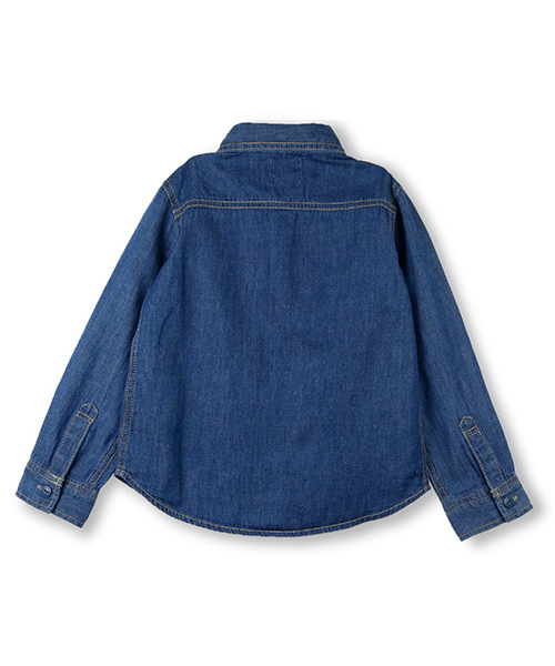 BRANSHES（ブランシェス）の「ミリタリーシャツ（シャツ/ブラウス・キッズ・ネイビー/カーキ・120cm/130cm/90cm/100cm/110cm/150cm/140cm）」の4枚目の写真