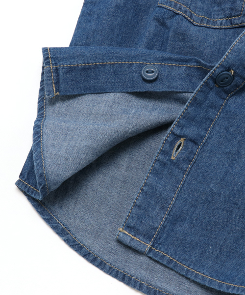 BRANSHES（ブランシェス）の「ミリタリーシャツ（シャツ/ブラウス・キッズ・ネイビー/カーキ・120cm/130cm/90cm/100cm/110cm/150cm/140cm）」の10枚目の写真