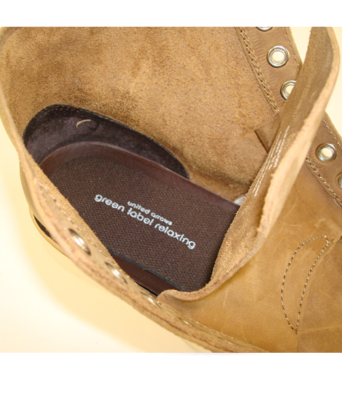 green label relaxing（グリーンレーベルリラクシング）の「GLR 7H P-TOE ワークブーツ（ブーツ・メンズ・ブラック/ベージュ/ダークブラウン/ナチュラル・25.5cm/26.5cm/27cm/26cm）」の9枚目の写真