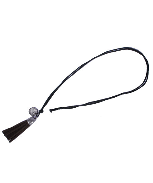 ８(eight)（エイト）の「タッセル ネックレス（ネックレス・メンズ・ベージュ/ブラウン/ブラック/カーキ/ワイン・FREE）」の4枚目の写真