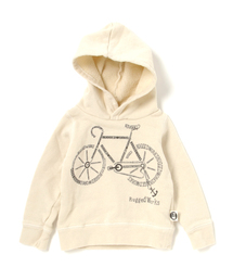 裏毛パーカー 自転車