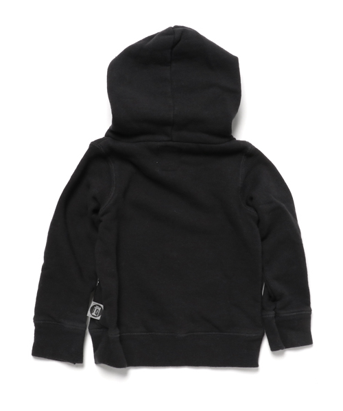 RUGGEDWORKS（ラゲッドワークス）の「裏毛パーカー 自転車（パーカー・キッズ・キナリ/ブラック・140cm/110cm/90cm/100cm/80ｃｍ/130cm/120cm）」の3枚目の写真