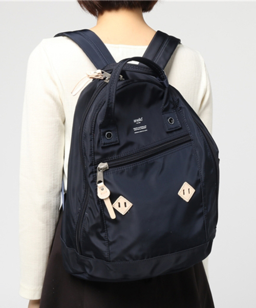 anello(アネロ)の「【anello】アネロ 高密度ナイロン風リュック (バックパック/リュック・レディース・グレー/ブラック/レッド/オリーブ/ネイビー・ONE SIZE)」の4枚目の写真