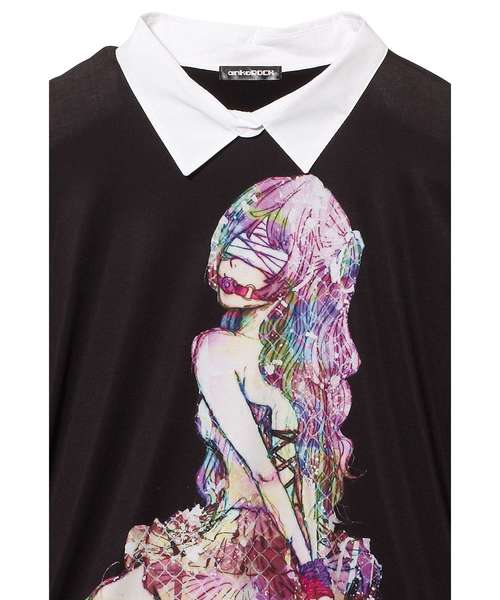 ダーティーガールズシャツ襟Tシャツ -メガビッグ-（Tシャツ