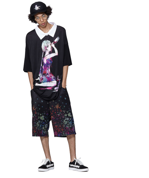 ankoROCK(アンコロック)の「ダーティーガールズシャツ襟Tシャツ -メガビッグ-(Tシャツ/カットソー・メンズ・G/A/C/D/E/F/B・ONE SIZE)」の22枚目の写真