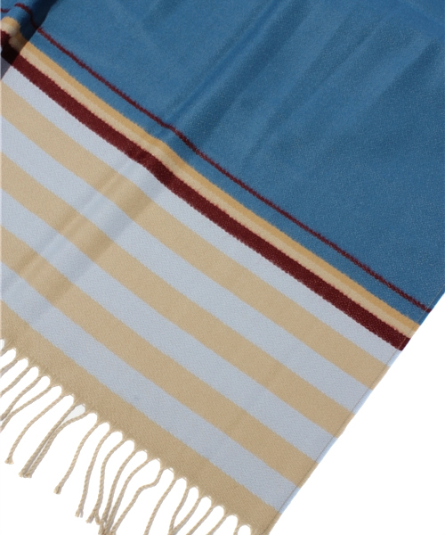 NANO universe（ナノユニバース）の「プロヴァンスストライプストール（ストール/ショール・レディース・ピンクベージュ/ブルー・FREE）」の4枚目の写真