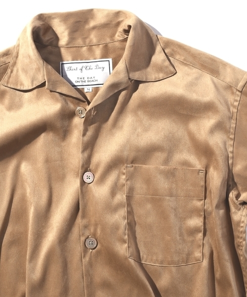 THE DAY(ザデイ)の「THE DAY×SHIPS JET BLUE: フェイクスエード キャンプカラーシャツ(シャツ/ブラウス・メンズ・ベージュ・LARGE/MEDIUM)」の8枚目の写真