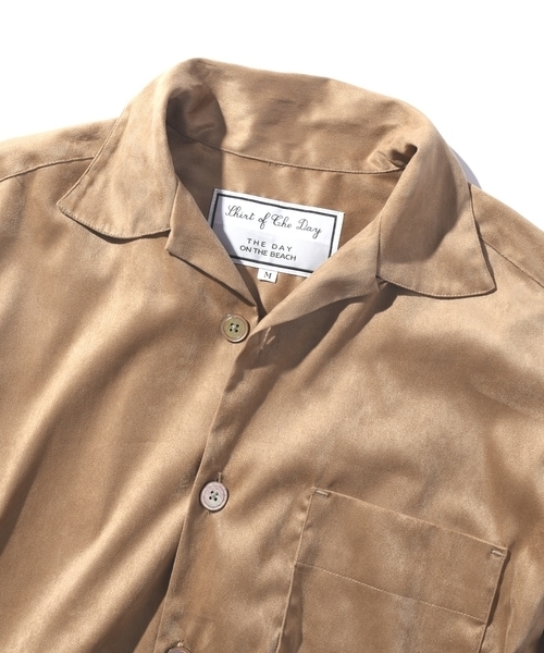 THE DAY(ザデイ)の「THE DAY×SHIPS JET BLUE: フェイクスエード キャンプカラーシャツ(シャツ/ブラウス・メンズ・ベージュ・LARGE/MEDIUM)」の7枚目の写真