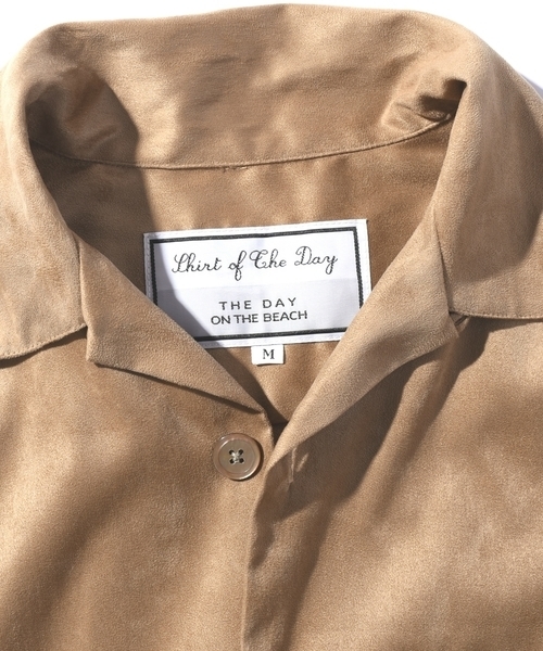 THE DAY(ザデイ)の「THE DAY×SHIPS JET BLUE: フェイクスエード キャンプカラーシャツ(シャツ/ブラウス・メンズ・ベージュ・LARGE/MEDIUM)」の6枚目の写真