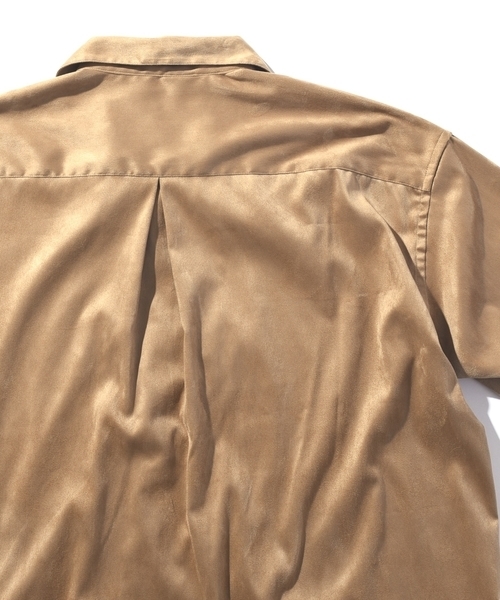 THE DAY(ザデイ)の「THE DAY×SHIPS JET BLUE: フェイクスエード キャンプカラーシャツ(シャツ/ブラウス・メンズ・ベージュ・LARGE/MEDIUM)」の3枚目の写真