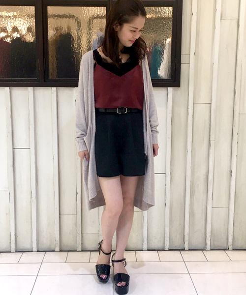 archives（アルシーヴ）の「フェザーロングトッパーカーディガン（カーディガン/ボレロ・レディース・オフホワイト/ブラック/グレー・MEDIUM）」の14枚目の写真