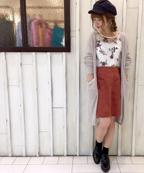 archives（アルシーヴ）の「フェザーロングトッパーカーディガン（カーディガン/ボレロ・レディース・オフホワイト/ブラック/グレー・MEDIUM）」の18枚目の写真