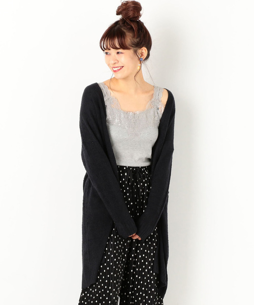 archives（アルシーヴ）の「フェザーロングトッパーカーディガン（カーディガン/ボレロ・レディース・オフホワイト/ブラック/グレー・MEDIUM）」の19枚目の写真