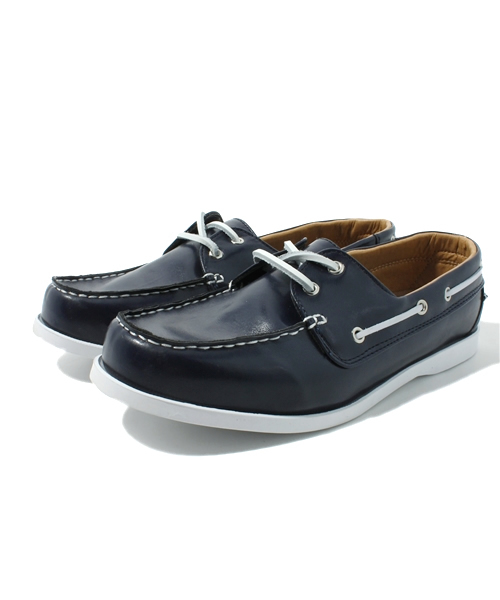 GLOBAL WORK（グローバルワーク）の「デッキシューズ（その他シューズ・メンズ・ネイビー/ブラウン/その他・LARGE/MEDIUM）」の2枚目の写真