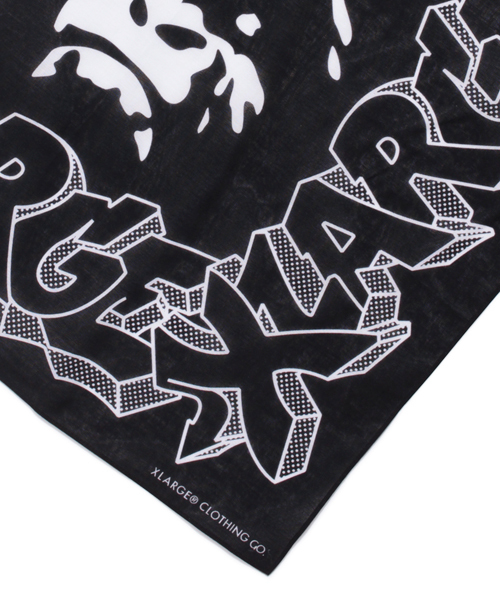 XLARGE グラフィックタオル ブラック・ホワイト 001_11_70e0bd2a-4262-4ea1-9c62