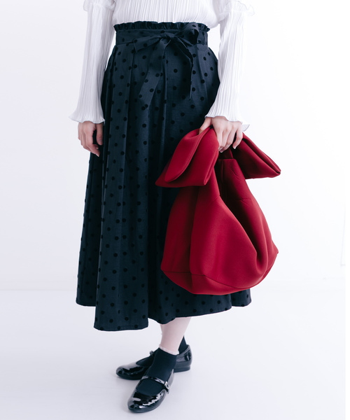 merlot plus（メルロープリュス）の「ビッグリボンバッグ2449（ショルダーバッグ・レディース・ブラック/グレー/ワイン/ベージュ・FREE）」の4枚目の写真