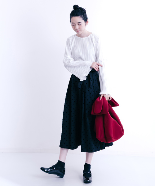 merlot plus（メルロープリュス）の「ビッグリボンバッグ2449（ショルダーバッグ・レディース・ブラック/グレー/ワイン/ベージュ・FREE）」の13枚目の写真
