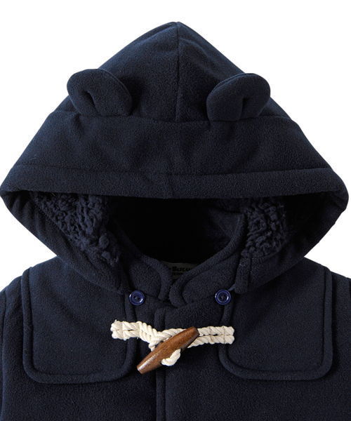 HOT BISCUITS（ホットビスケッツ）の「フリースボンディング ダッフルコート（ダッフルコート・キッズ・ネイビー/レッド/ベージュ・80ｃｍ/90cm）」の10枚目の写真