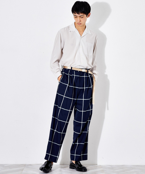 STUDIOUS（ステュディオス）の「【STUDIOUS】パレットデシンオープンカラーシャツ（シャツ/ブラウス・メンズ・ホワイト/ブラック/グリーン/イエロー/ブルー・1/2/3）」の11枚目の写真