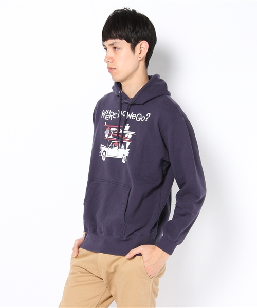 BEAMS T（ビームスティー）の「Yusuke Hanai / Where Do We Go Parka（パーカー・メンズ・ナチュラル/ネイビー・SMALL/MEDIUM/LARGE/X-LARGE）」の4枚目の写真