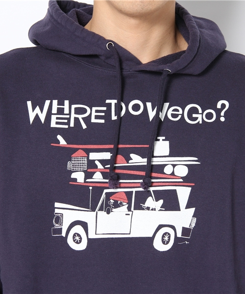 BEAMS T（ビームスティー）の「Yusuke Hanai / Where Do We Go Parka（パーカー・メンズ・ナチュラル/ネイビー・SMALL/MEDIUM/LARGE/X-LARGE）」の6枚目の写真