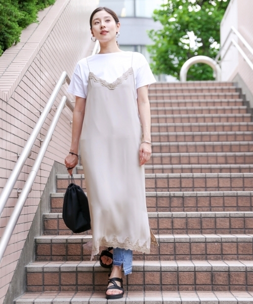 LEPSIM（レプシィム）の「レースツカイキャミワンピース　779649（ワンピース・レディース・ブラック/グレー/イエロー/グリーン・MEDIUM/LARGE）」の3枚目の写真