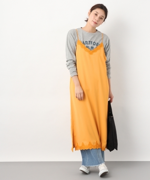 LEPSIM（レプシィム）の「レースツカイキャミワンピース　779649（ワンピース・レディース・ブラック/グレー/イエロー/グリーン・MEDIUM/LARGE）」の7枚目の写真