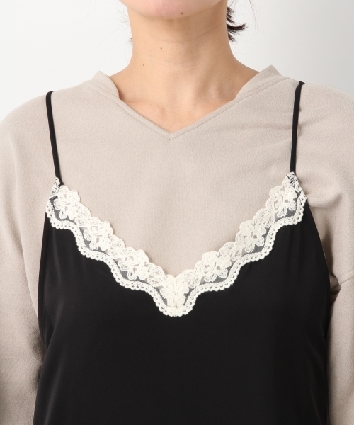 LEPSIM（レプシィム）の「レースツカイキャミワンピース　779649（ワンピース・レディース・ブラック/グレー/イエロー/グリーン・MEDIUM/LARGE）」の18枚目の写真