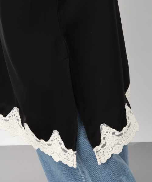 LEPSIM（レプシィム）の「レースツカイキャミワンピース　779649（ワンピース・レディース・ブラック/グレー/イエロー/グリーン・MEDIUM/LARGE）」の9枚目の写真