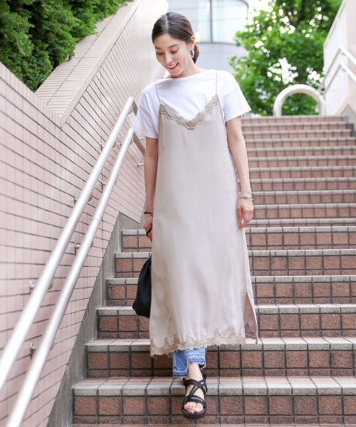 LEPSIM（レプシィム）の「レースツカイキャミワンピース　779649（ワンピース・レディース・ブラック/グレー/イエロー/グリーン・MEDIUM/LARGE）」の20枚目の写真