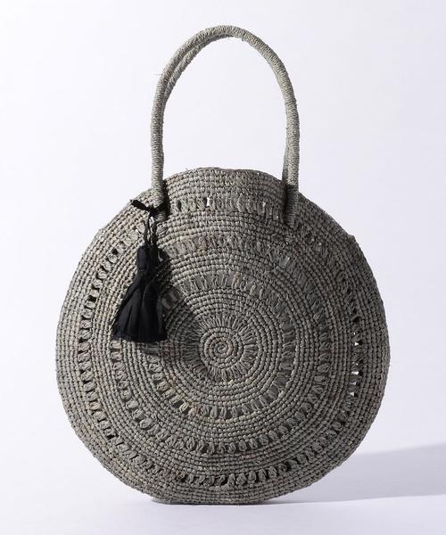 ODETTE E ODILE（オデットエオディール）の「MAISON N.H CERCLE M（かごバッグ・レディース・ライトグレー/ダークブラウン/ナチュラル/オレンジ系その他・FREE）」の2枚目の写真