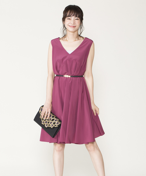 12Twelve Agenda(トゥエルブ アジェンダ)の「Aラインジャンスカ(ドレス・レディース・グリーン/チェリーピンク/ネイビー・M)」の5枚目の写真