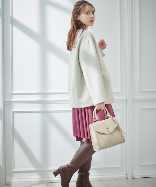 12Twelve Agenda(トゥエルブ アジェンダ)の「Aラインジャンスカ(ドレス・レディース・グリーン/チェリーピンク/ネイビー・M)」の20枚目の写真