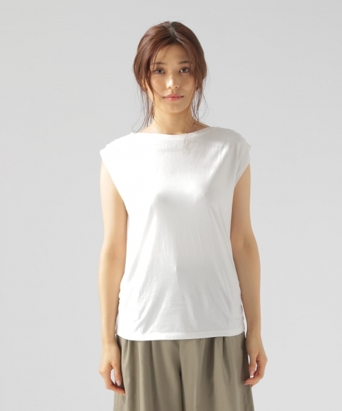 BAYFLOW（ベイフロー）の「GOOD PRICE／ショルダーギャザープルオーバー（Tシャツ/カットソー・レディース・ピンク/ブルー/オフホワイト・MEDIUM/SMALL）」の7枚目の写真